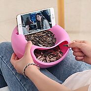 2- Double Layers Storage Box with Phone Holder