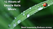 Rain Sound with soothing music,#rainonleaves,#rain,#relaxing music