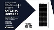 60 Watt Lowest Cost Solar Panel Prices in India from Solar Panels Manufacturer in Delhi Haryana