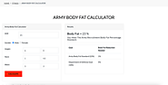 Army Body Fat Calculator | The Calculator For The Us Army.