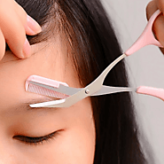 Beauty tools eyebrow scissors with eyebrow comb – tools-safe