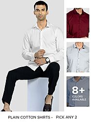 Shop The Latest Plain Men's Shirts Online At Beyoung India