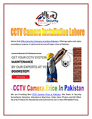 CCTV Camera Installation Lahore