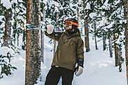 Ski gloves, hat, scarf