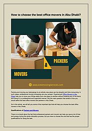 How to choose the best office movers in Abu Dhabi? by Ezee Moving Services - Issuu