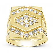 Best Glorious Men's Gold Rings - Exotic Diamonds