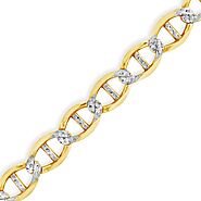 Highest Quality 10K Gold Pave Mariner Chains - Exotic Diamonds