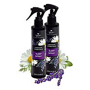 Nature's Beauty Lavender Chamomile Sleep Spray | Sleep Well with Lavender Room + Pillow Spray Made with Jojoba, Cocon...