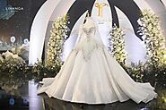 Khám phá 2 thiết kế váy cưới Hồ Bích Trâm diện trong đám cưới lần 3 - VÁY CƯỚI CAO CẤP LINH NGA BRIDAL