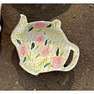 All About Hand painted tea bag holder from The Gallery Store