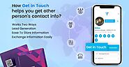 How iTappit Get In Touch features helps to Get other Person’s contact info?