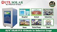 Alfa Solar PCU: Best Online Solar PCU for School, Hospital and Industries