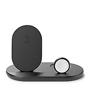 Belkin BoostCharge 3-in-1 Wireless Charger (Wireless Charging Station for iPhone, Apple Watch, AirPods) Wireless Char...