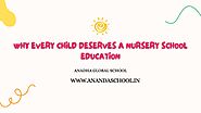 Why every child deserves a nursery school education