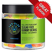 Best Sugar Free CBD Gummy Bears Online - Tru Blue Hemp
