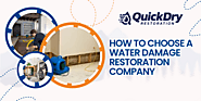 How To Choose A Water Damage Restoration Company