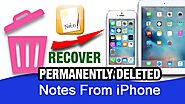 How To Recover Permanently Deleted Notes On iPhone