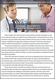 Urology Residency Personal Statement