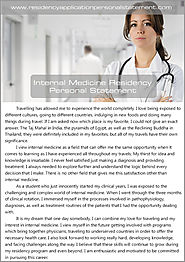 Internal Medicine Residency Personal Statement