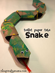 Toilet Paper Tube Snake! {kid craft}