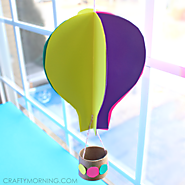 Spinning 3D Hot Air Balloon Craft for Kids to Make - Crafty Morning