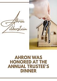 PPT - Ahron was Honored at the Annual Trustee's Dinner PowerPoint Presentation - ID:11534830