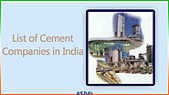 List of 160+ Cement Companies in India with Contact Details