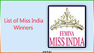 Miss India Winners List | Femina Miss India Winner Names (1947-2021)