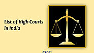 List of High Courts in India with Jurisdiction, Establishment Year