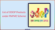 PMFME ODOP List of Products | One District One Product Scheme List 2022
