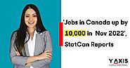 Jobs in Canada increased by 10,000 in November 2022, StatCan Reports