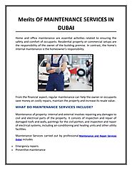 Merits OF MAINTENANCE SERVICES IN DUBAI by infiway - Issuu