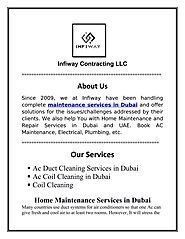 Ac Duct Cleaning Services in Dubai by infiway
