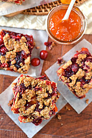 Healthy Cranberry Apricot Bars