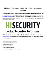 Leading Locksmith Company in Fort Luderdale, FL