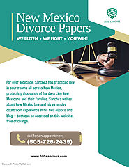 New Mexico Divorce Papers - (505) Sanchez