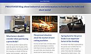PRECITOOLS blog about industrial and deformation technologies for tube and sheet metal -