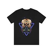 Shirt with fantasy drawing skull best gift idea for men