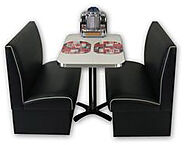 Find our largest selection of retro-styled Custom diner booths for restaurants