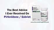 The Best Advice I Ever Received On Pirfenidone