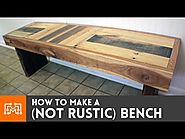 Video: How to make a (NOT RUSTIC) bench from reclaimed pallets