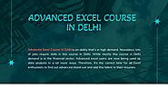 Advanced Excel Course In Delhi