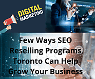 Few Ways SEO Reselling Programs Toronto Can Help Grow Your Business