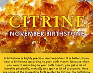 Citrine Gemstone- The November Birthstone