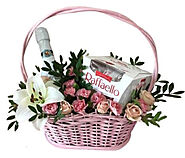 Luxury Gift Basket For Her With Flowers - Delivered Flowers