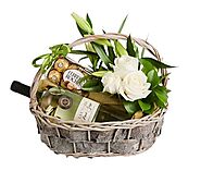 Luxury Gift Hamper With White Roses | Flowers Delivered London