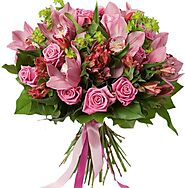 Fresh Pink Roses Flowers and Bouquet Online - Delivered Flowers