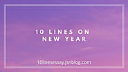 10 lines on New Year • 10 Lines Essay