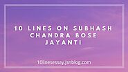10 Lines on Subhash Chandra Bose • 10 Lines Essay
