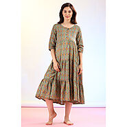 Buy 100% cotton maternity dresses online in India